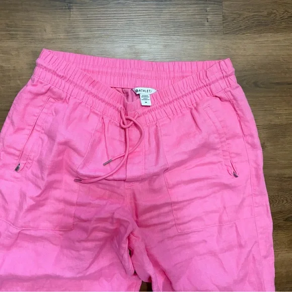 Athleta Retreat Linen High rise Wide Leg Drawstring Pants - Picture 1 of 4